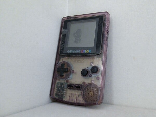 ジャンク品 GB ゲームボーイカラー クリアパープル