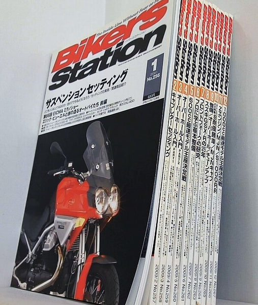 バイカーズステーション 2009年号 １月号-１２月号。No.256-No.267。