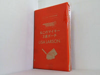 ねこのマイキー3連ポーチ LISA LARSON GLOW 2025年 9月号 特別付録
