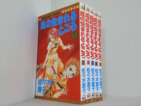 風の生まれるところ マーガレットコミックス 佐々木 潤子 １巻-５巻。