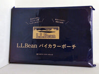 L.L.Bean バイカラーポーチ LEE 2025年 10月号 特別付録