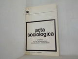 Acta Sociologica 1975 Vol. 18 No. 1