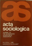 acta sociologica 1980 Vol.23-No.1
