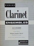 楽譜・スコア Clarinet ENSEMBLES RUBANK アレグロ 弦楽四重奏曲第4番 K.157より クラリネット四重奏