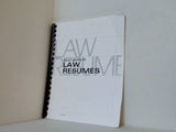 Vault Guide to Law Resumes 2002年