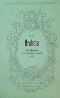 EDITION BREITKOPF BRAHMS J. 4 QUATUORS OP. 92 4 VOIX VOIX  CONDUCTEUR