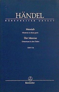 大型洋書 楽譜・スコア HANDEL Messiah Der Messias HWV 56 ヘンデル 