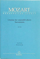 楽譜・スコア mozart litaniae de venerabili altaris sacramento kv 125 聖体の秘蹟のためのリタニア KV 125 変ロ長調 ベーレンライター版