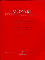 楽譜・スコア MOZART BARENREITER URTEXT Sonatas for Piano and Violin The Mannheim・Paris・Salzburg Sonatas KV 301-306 296 378 ベーレンライター原典版