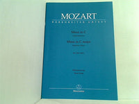 楽譜・スコア MOZART Missa in C Spatzenmesse Missa in C major Sparrow Mass 雀ミサ モーツァルト