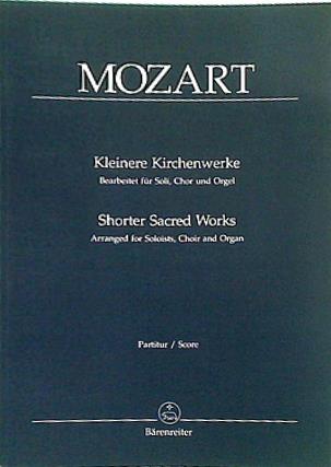 楽譜・スコア mozart Kleinere Kirchenwerke shorter sacred works ベーレンライター版 モーツァルト 証聖者の盛儀晩課 ヴェスペレ