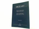 楽譜・スコア mozart Kleinere Kirchenwerke shorter sacred works ベーレンライター版 モーツァルト 証聖者の盛儀晩課 ヴェスペレ