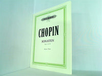 楽譜・スコア CHOPIN SONATEN Opus4 35 58 EDITION PETERS Nr.1909 ショパン ソナタ ペーターズ版