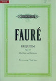 楽譜・スコア FAURE Requiem Opus 48 Soli Chor and Orchester Edition PETERS フォーレ: レクイエム Op.48 ペータース社