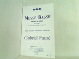 楽譜・スコア messe basse gabriel faure he.23304 フォーレ 小ミサ曲