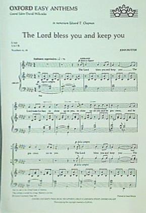 楽譜・スコア The Lord Bless You and Keep You: SATB Vocal Score  Oxford easy anthems