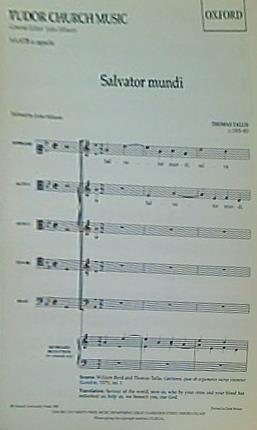 Salvator mundi  Tudor Church Music  TCM34  2nd rev.