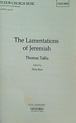The Lamentations of Jeremiah  Tudor Church Music  TCM47b