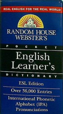 Random House Webster's Pocket English Learner's Dictionary  Best-Selling Random House Webster's Pocket Reference