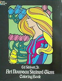 Art Nouveau Stained Glass Coloring Book  Dover Design Stained Glass Coloring Book