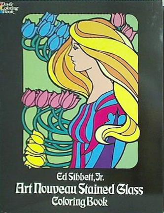 Art Nouveau Stained Glass Coloring Book  Dover Design Stained Glass Coloring Book