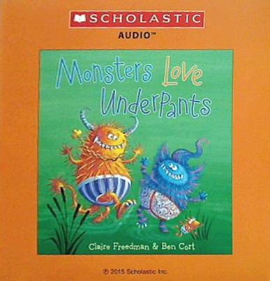 Monsters Love Underpants Book and Audio CD