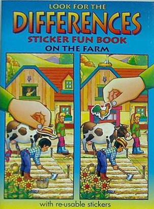 Look for the Differences Sticker Fun Book under the sea