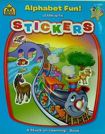Alphabet fun！ Stickers Workbook  Stuck on Learning