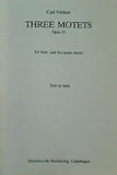 Three Motets  Op. 55: Choral Score