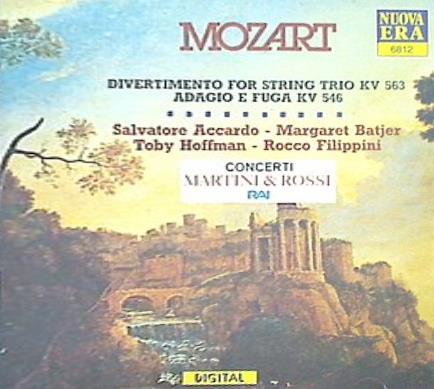 Mozart: Divertimento for String Trio KV 563; Adagio and Fugue KV 546 Salvatore Accardo