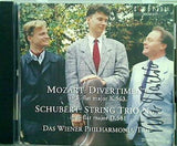 ´´モーツァルト : ディヴェルティメント シューベルト : 弦楽三重奏曲第2番´´ ウィーン・フィルハーモニア弦楽三重奏団 ウィーン・フィルハーモニア弦楽三重奏団 直筆サイン入り