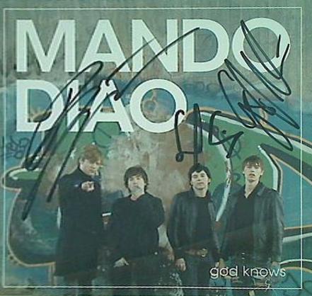 ゴッド・ノウズ マンドゥ・ディアオ マンドゥ・ディアオ マンドゥ・ディアオ 直筆サイン入り