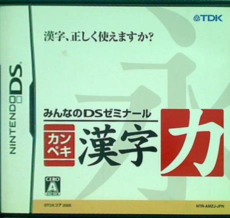 DS みんなのDSゼミナール カンペキ漢字力 
