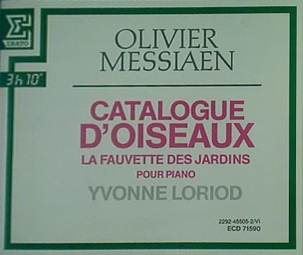 Catalogue d'Oiseaux  1956 1957 1958  played by Yvonne Loriod 
