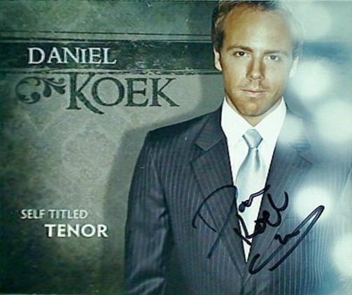 Self Titled Tenor Daniel Koek Daniel Koek 直筆サイン入り