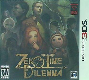 刻のジレンマ 3DS Zero Time Dilemma 3DS Aksys Games