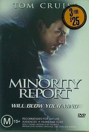 マイノリティ・リポート Minority Report   Steven Spielberg's   NON-USA Format   PAL   Region 4 Import Australia Steven Spielberg