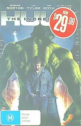 インクレディブル・ハルク The Incredible Hulk   Edward Norton   NON-USA Format   PAL   Region 4 Import Australia Edward Norton
