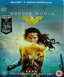 ワンダーウーマン Wonder Woman  Blu-ray ＋ Digital Download   2017   Region Free Gal Gadot