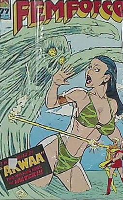 アメコミ femforce I was akwaa the walking wall of water 77