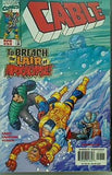 アメコミ cable to breach the lair of apocalypse apr #53