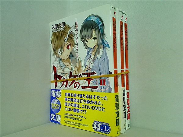 トカゲの王 電撃文庫 入間 人間 ２巻-４巻。全ての巻に帯付属。