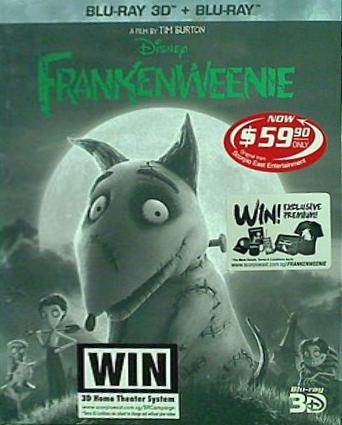 フランケンウィニー 海外盤ブルーレイ フランケンウィニー frankenweenie tim burton