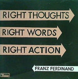 Franz Ferdinand フランツフェルディナンド Right Thoughts Right Words Right Action CD