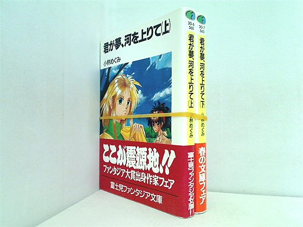 君が夢,河を上りて 富士見ファンタジア文庫 小林 めぐみ 上下巻。全ての巻に帯付属。