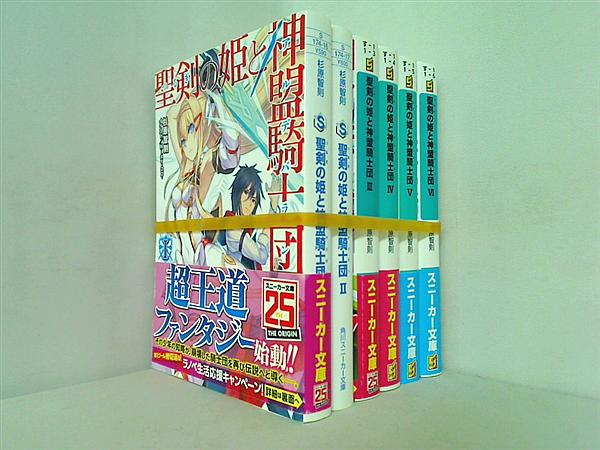 聖剣の姫と神盟騎士団 角川スニーカー文庫 杉原 智則 Nidy‐2D‐ １巻-６巻。一部の巻に帯付属。