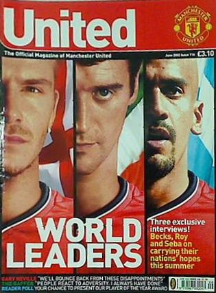 大型本 The Official Manchester United Magazine 2002年 6月号