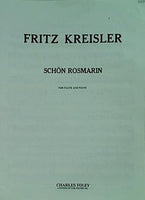 楽譜・スコア FRITZ KREISLER SCHON ROSMARIN FOR FLUTE AND PIANO