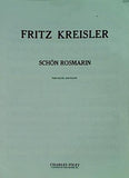 楽譜・スコア FRITZ KREISLER SCHON ROSMARIN FOR FLUTE AND PIANO
