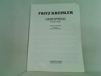 楽譜・スコア FRITZ KREISLER LIEBESFREUD Love`s Joy  for Flute and Piano Arranged by ARY VAN LEEUWEN
